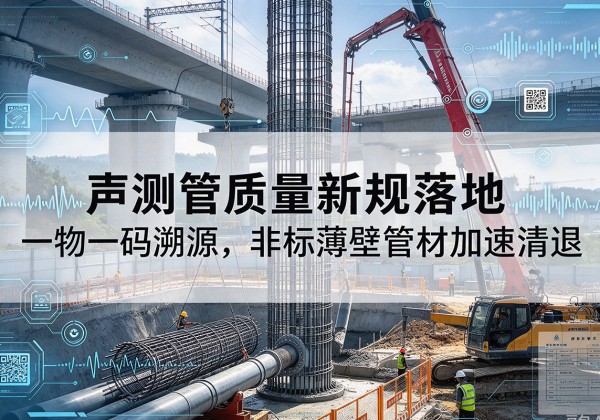 阿克苏声测管质量新规落地，一物一码溯源，非标薄壁管材加速清退