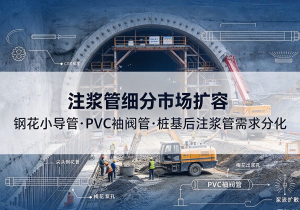 阿克苏注浆管细分市场扩容，隧道钢花小导管、PVC 袖阀管、桩基后注浆管需求分化